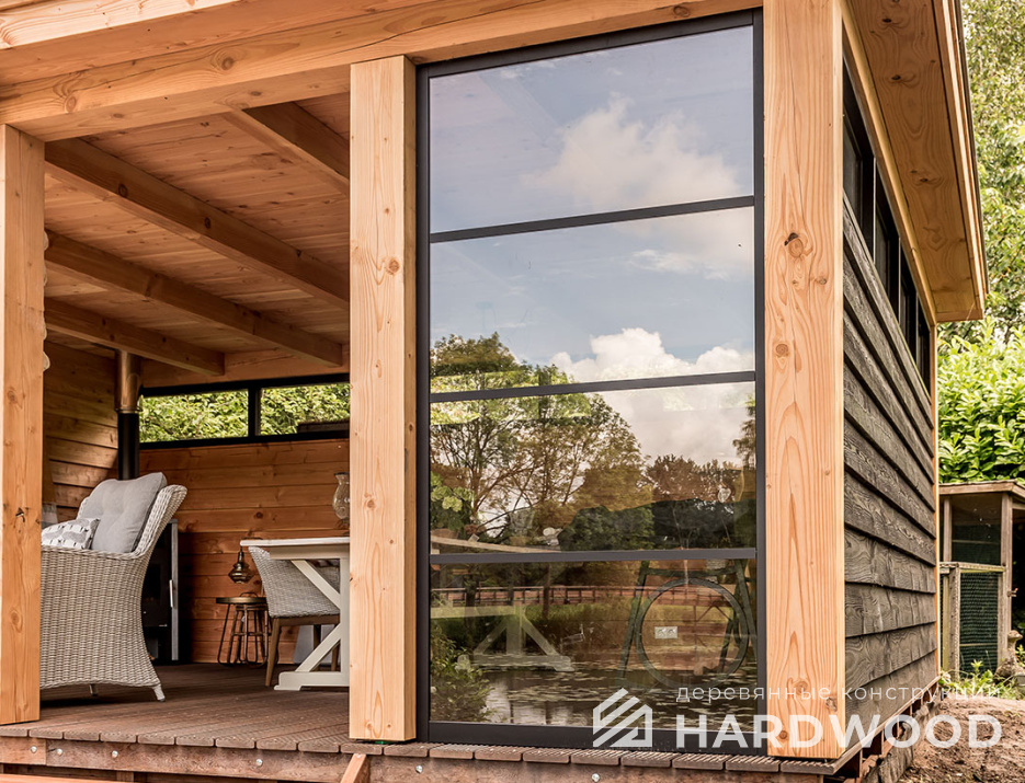 Беседка с односкатной крышей престиж №30 - фото 1516