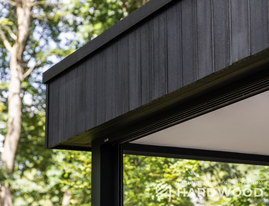 Закрытая беседка с барбекю и остеклением №6 - фото 1348