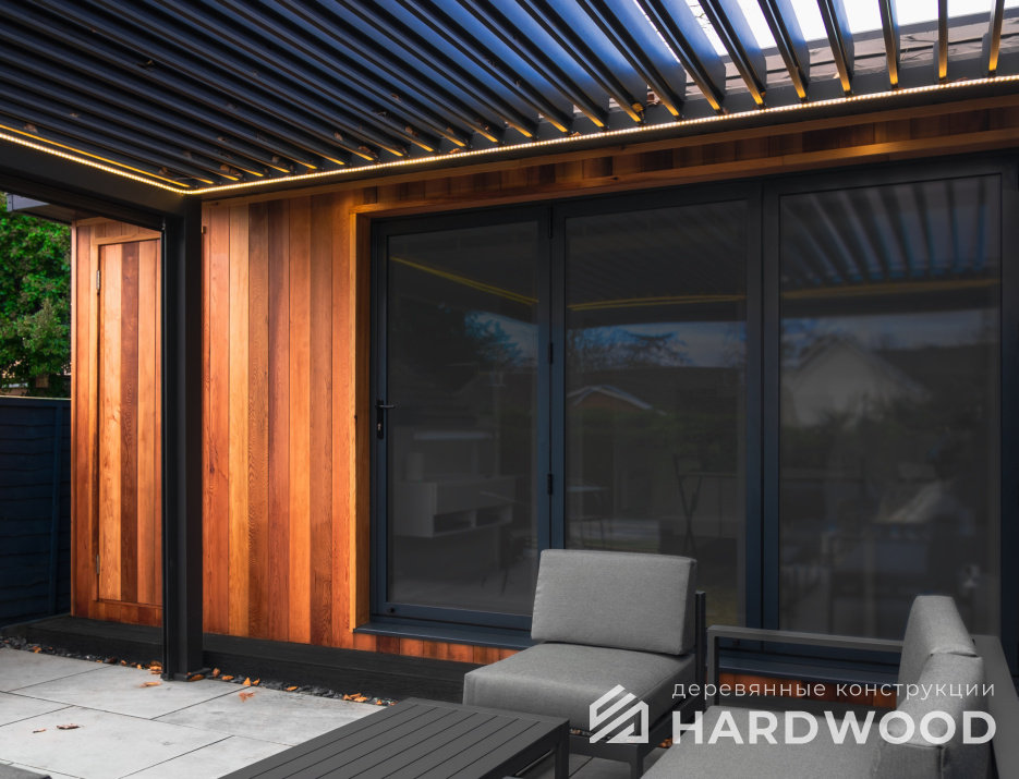 Беседка с мангальной зоной для дачи №47 - фото 1656