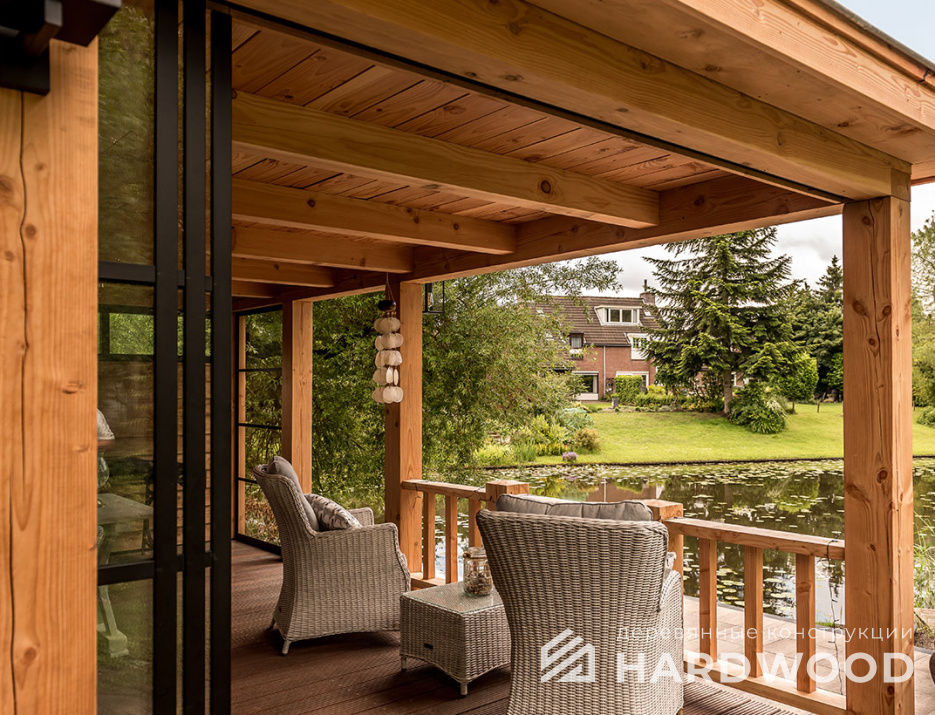 Беседка с односкатной крышей престиж №30 - фото 1520
