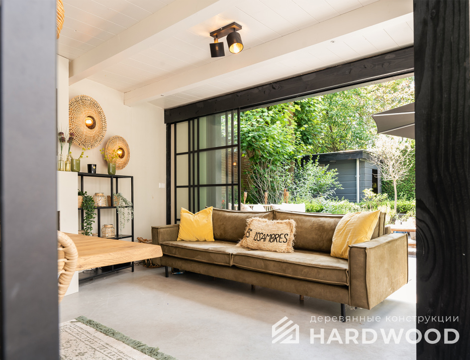 Беседка с пластиковыми окнами цвета венге №40 - фото 1616